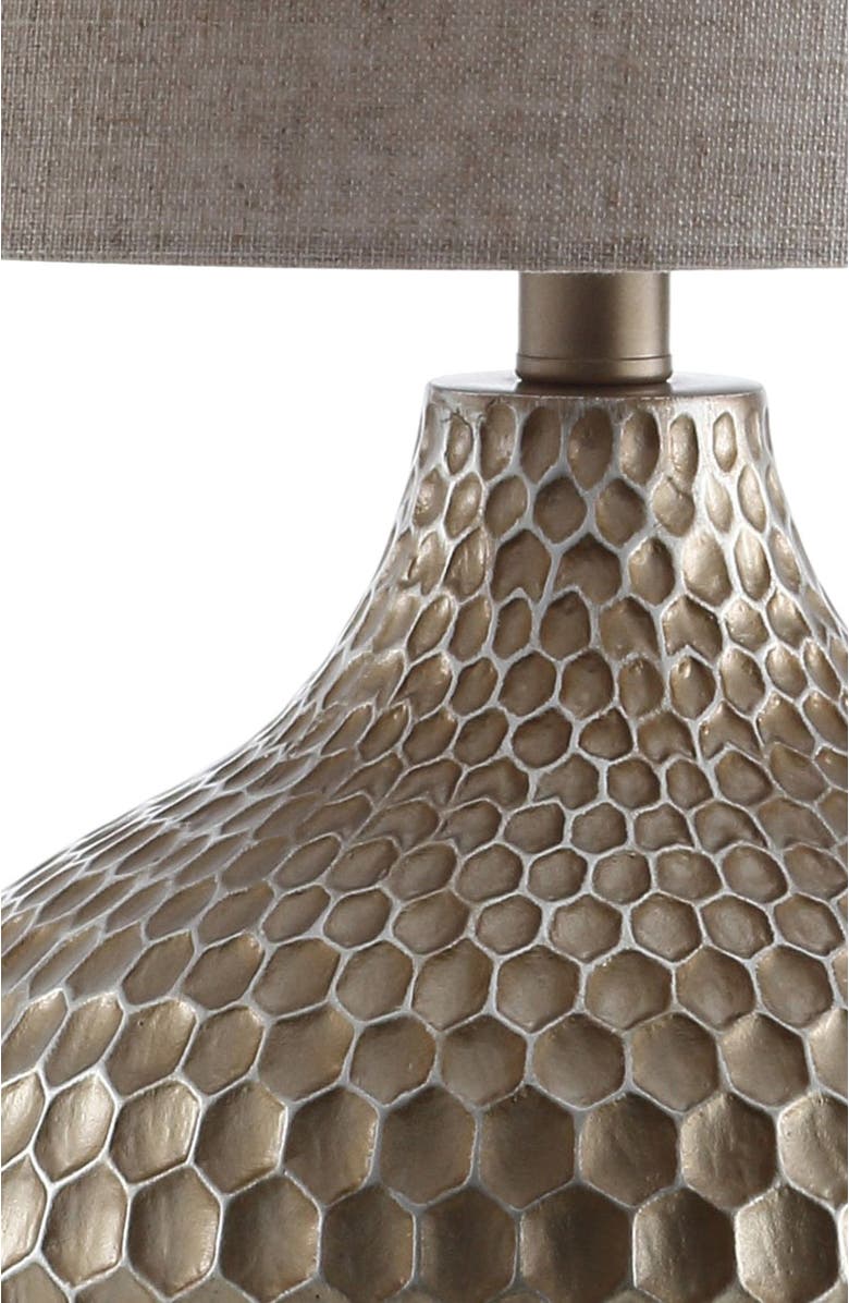 JONATHAN Y Bates Honeycomb LED Table Lamp, Alternate, color, Antique Brown