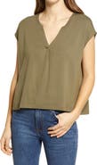 Lou & Grey Signaturesoft Split Neck Top