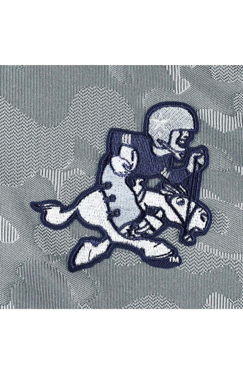 ANTIGUA Men's Antigua Gray Dallas Cowboys Brigade Throwback Quarter-Zip Top, Alternate, color, Gray