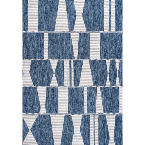 Jonathan Y Odette Modern Geometric Abstract Two-tone Indoor/outdoor Area Rug