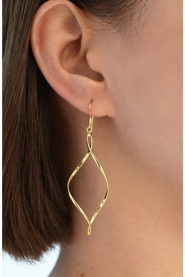 Argento Vivo Marquise Earrings, Alternate, color, GOLD VERMEIL HIGH POLISH