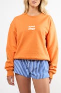 Viens Avec Moi The Soleil Plage Cotton Graphic Sweatshirt