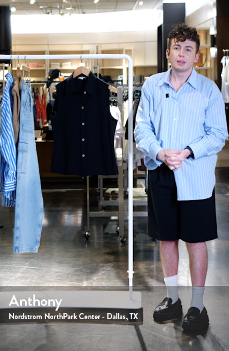 Sleeveless Button-Up Shirt, sales video thumbnail