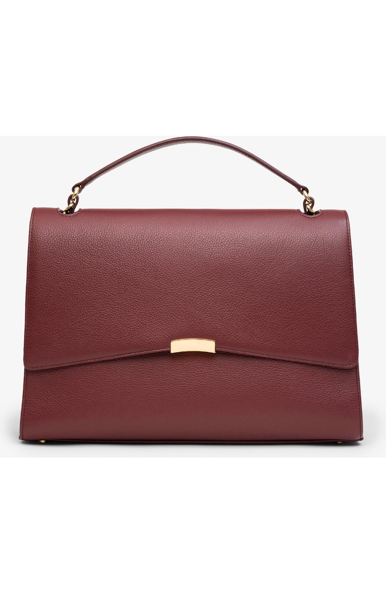 BY BANOO Signature Briefcase, Main, color, Burgundy/Gold