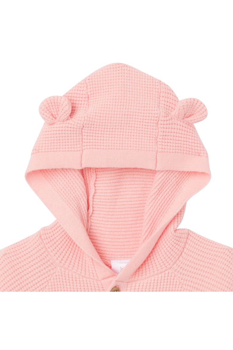 Hooded Sweater Romper, Alternate, color, Pink