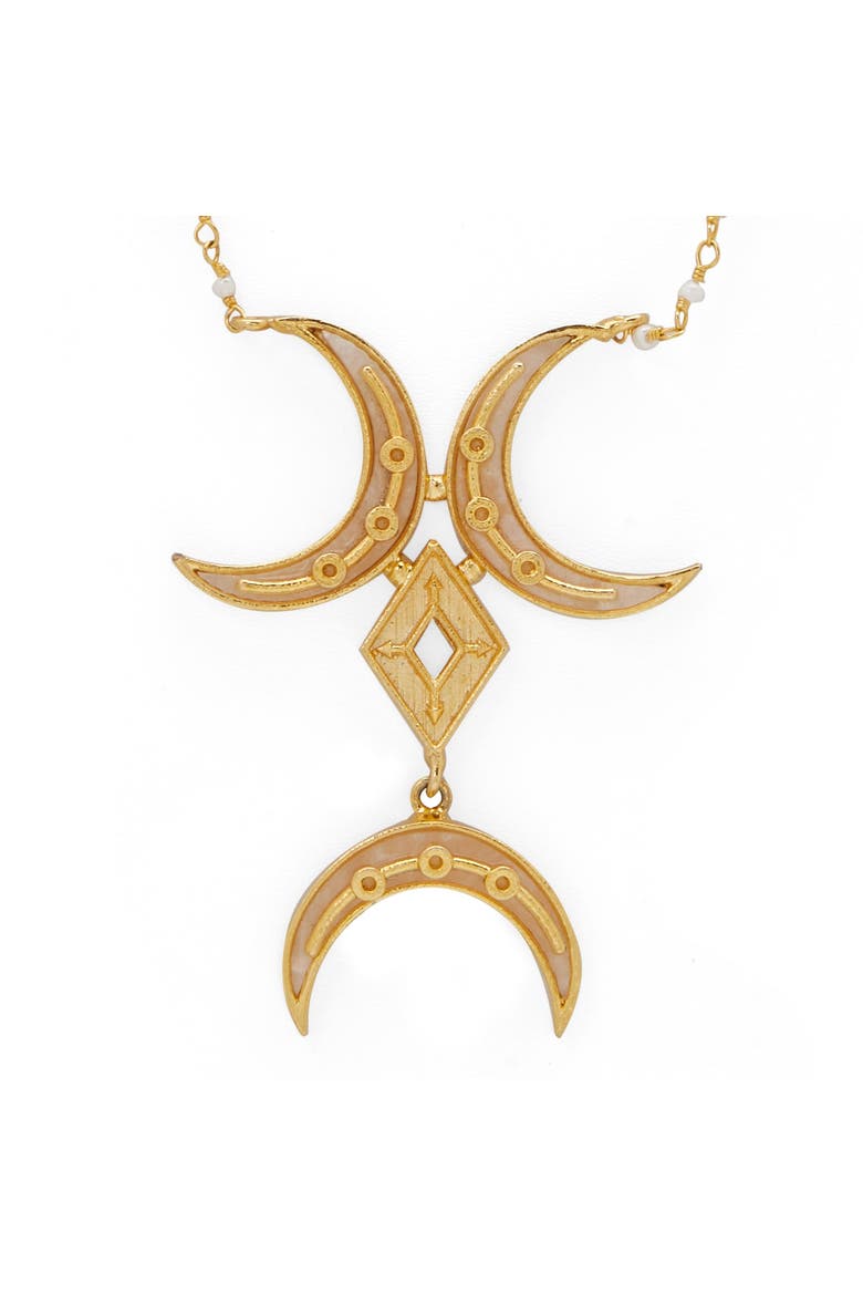 NOOR NECKLACE, Alternate, color, Gold Plated