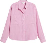 beachlunchlounge Everlynn Cotton Blend Button-Up Shirt