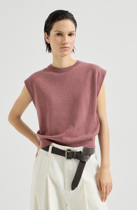 Cashmere Sweater With Monili
