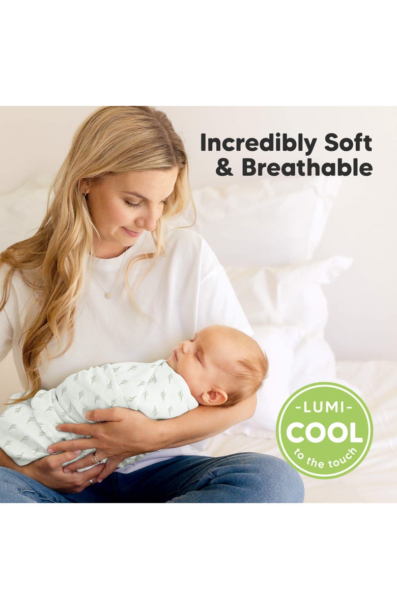 KeaBabies Lumi Muslin Swaddle Blankets, Alternate, color, Wild Bloom