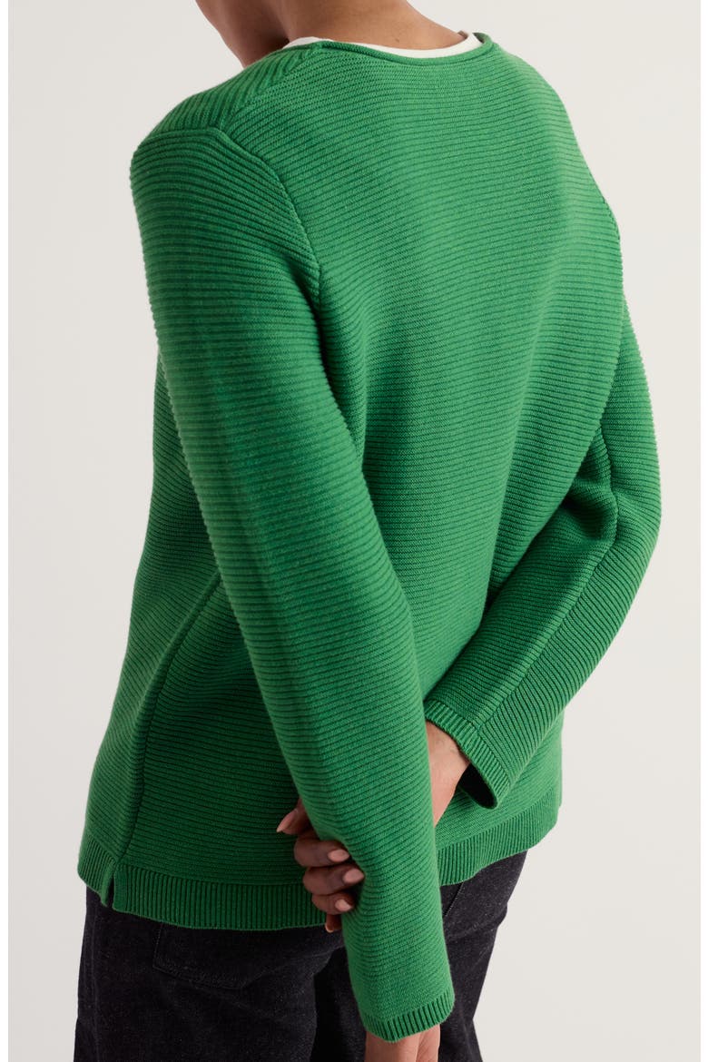 Makers Ribbed Crewneck Sweater, Alternate, color, PEA POD