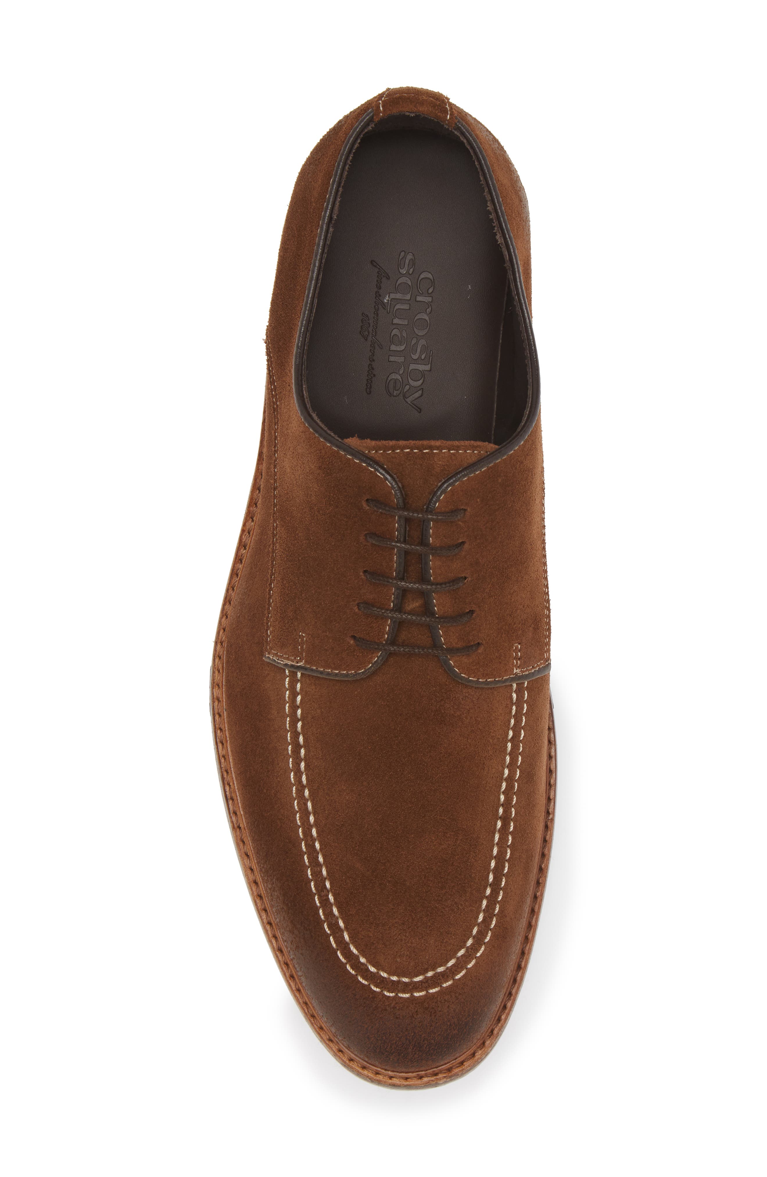 Crosby Square Croft Apron Toe Derby, Alternate, color, Cigar Suede