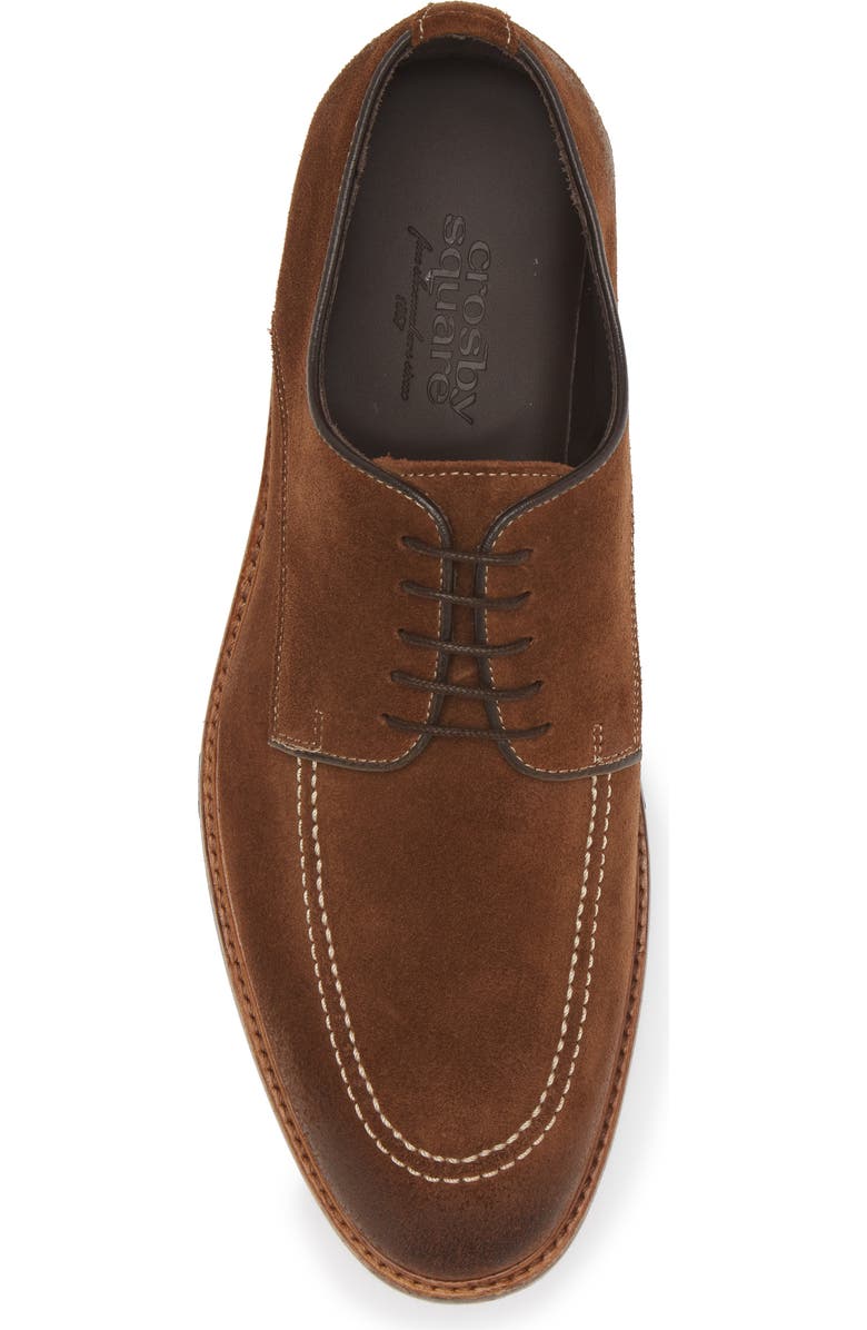 Crosby Square Croft Apron Toe Derby, Alternate, color, Cigar Suede