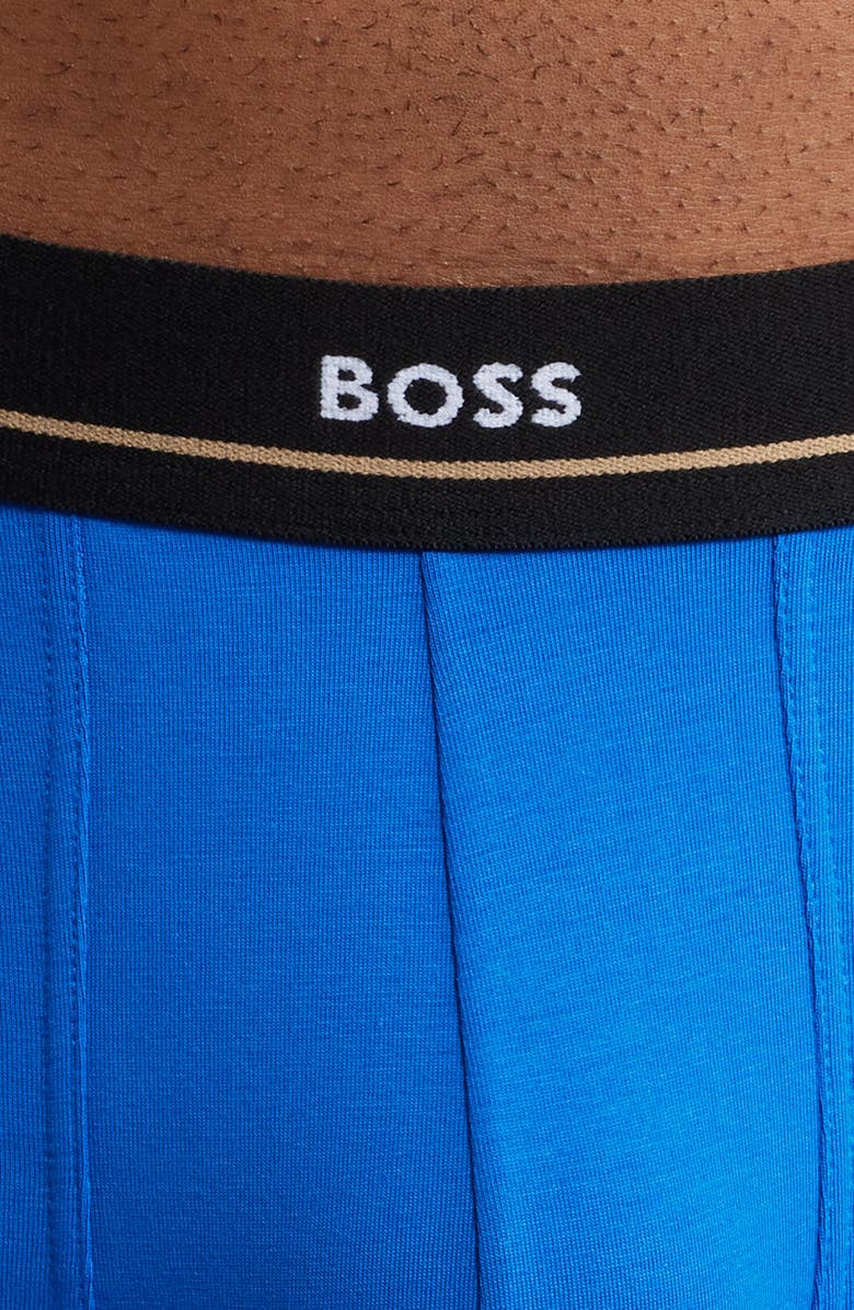 HUGO Assorted 5-Pack Power Stretch Cotton Trunks, Alternate, color, 