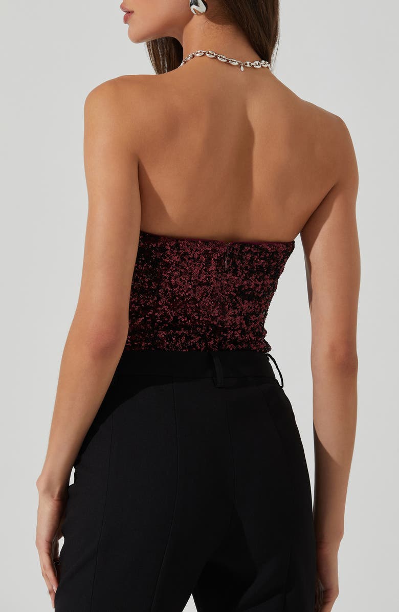 ASTR the Label Arista Strapless Sequin Top, Alternate, color,