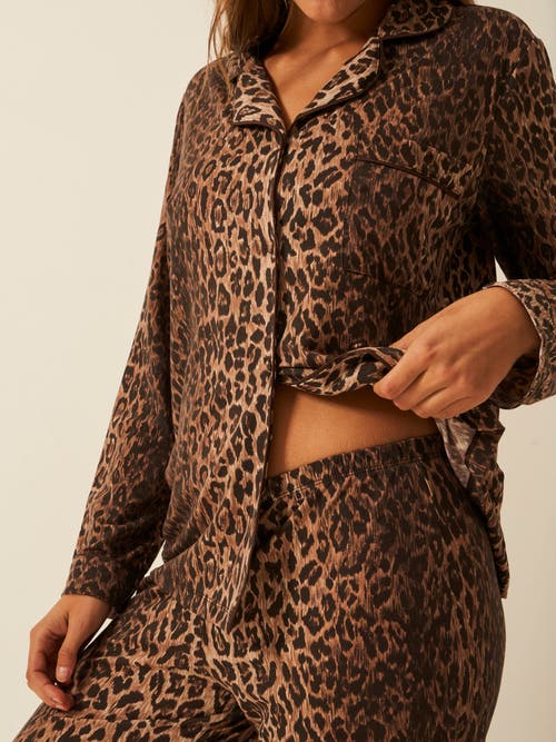 Stripe & Stare Long Pyjama Set In Multi