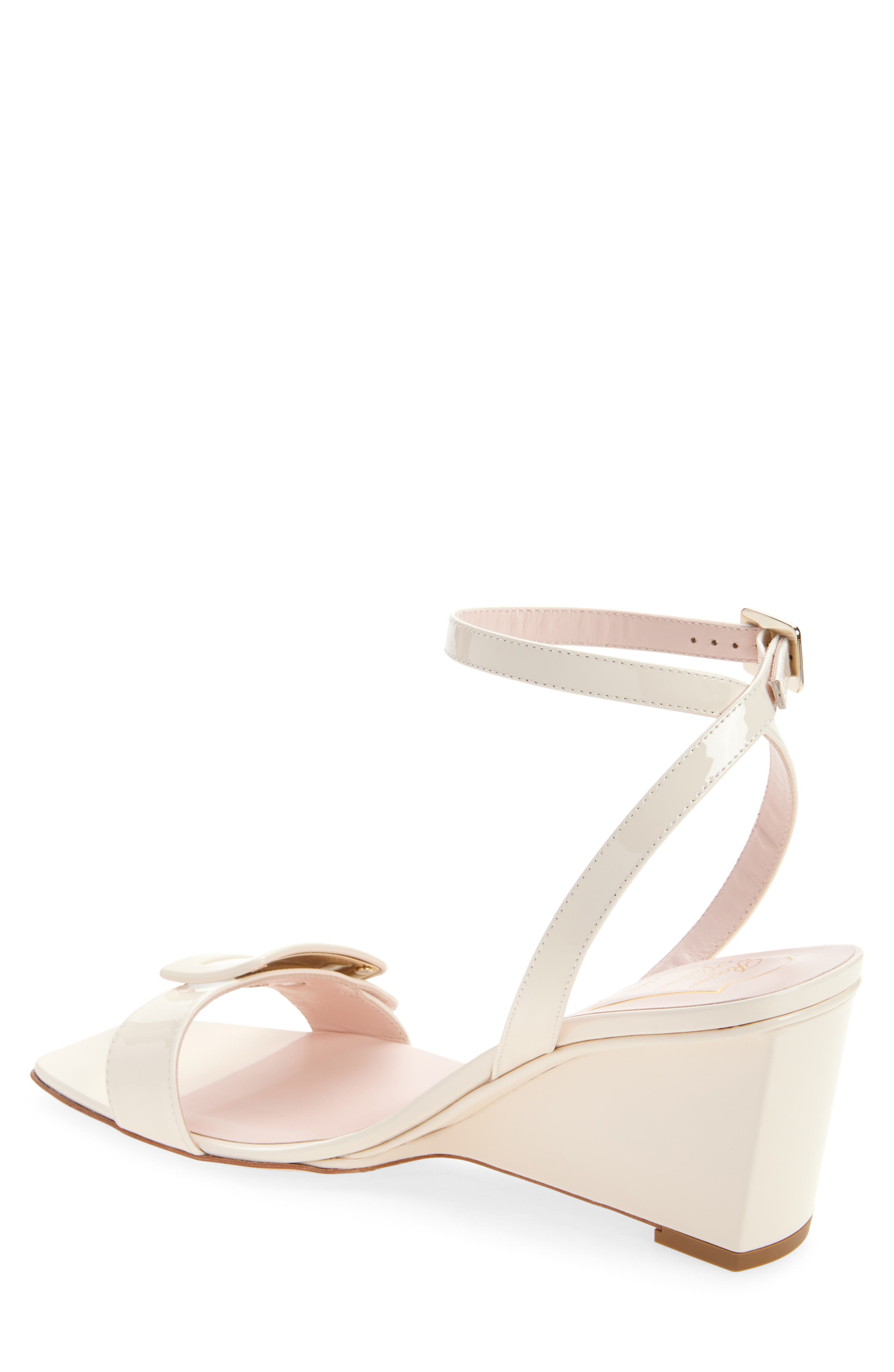 Roger Vivier Belle Vivier Ankle Strap Wedge Sandal, Alternate, color, Cire