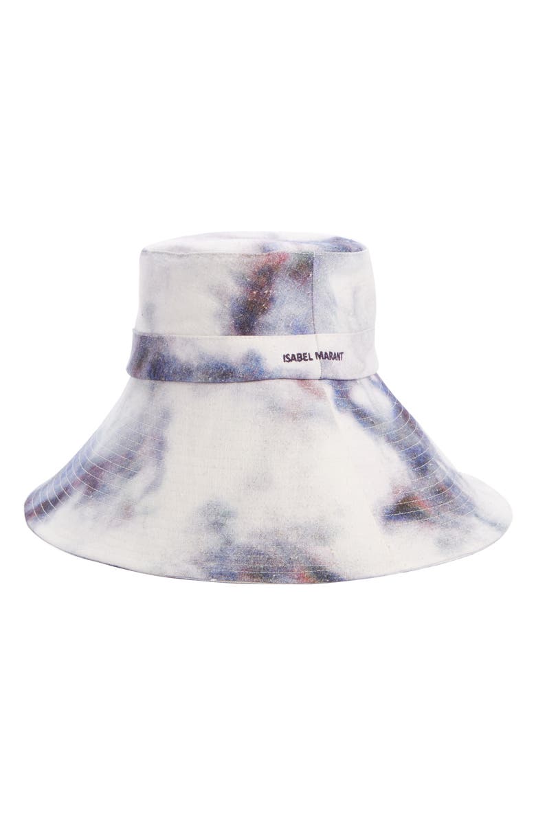 Isabel Marant Noliae Slouchy Tie Dye Bucket Hat, Main, color, 
