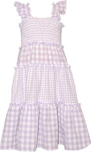 Iris & Ivy Kids' Smocked Gingham Dress