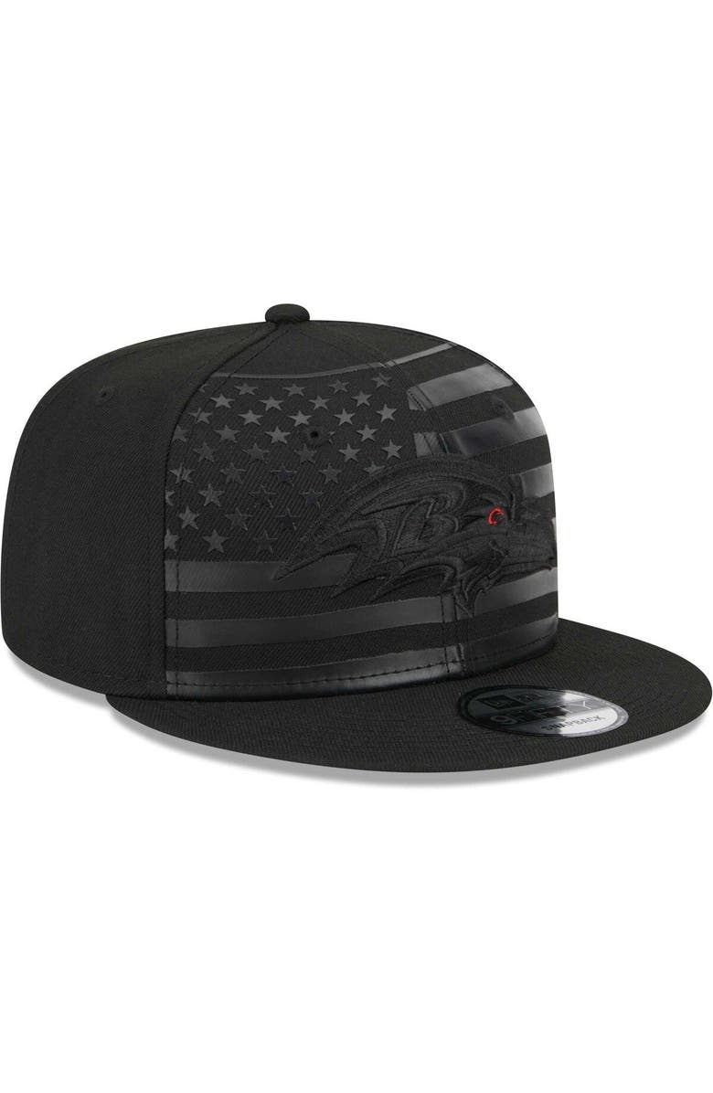 New Era Men's New Era Black Baltimore Ravens Independent 9FIFTY Snapback Hat, Alternate, color, 
