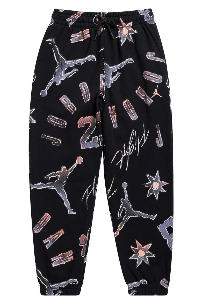 23 Fleece Sweatpants, Main, color, BLACK