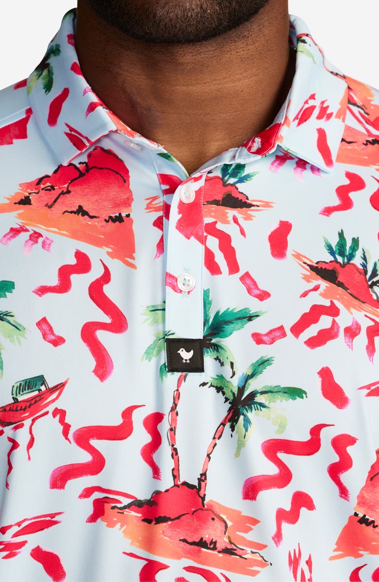 Bad Birdie Red Rocks Performance Golf Polo, Alternate, color, 