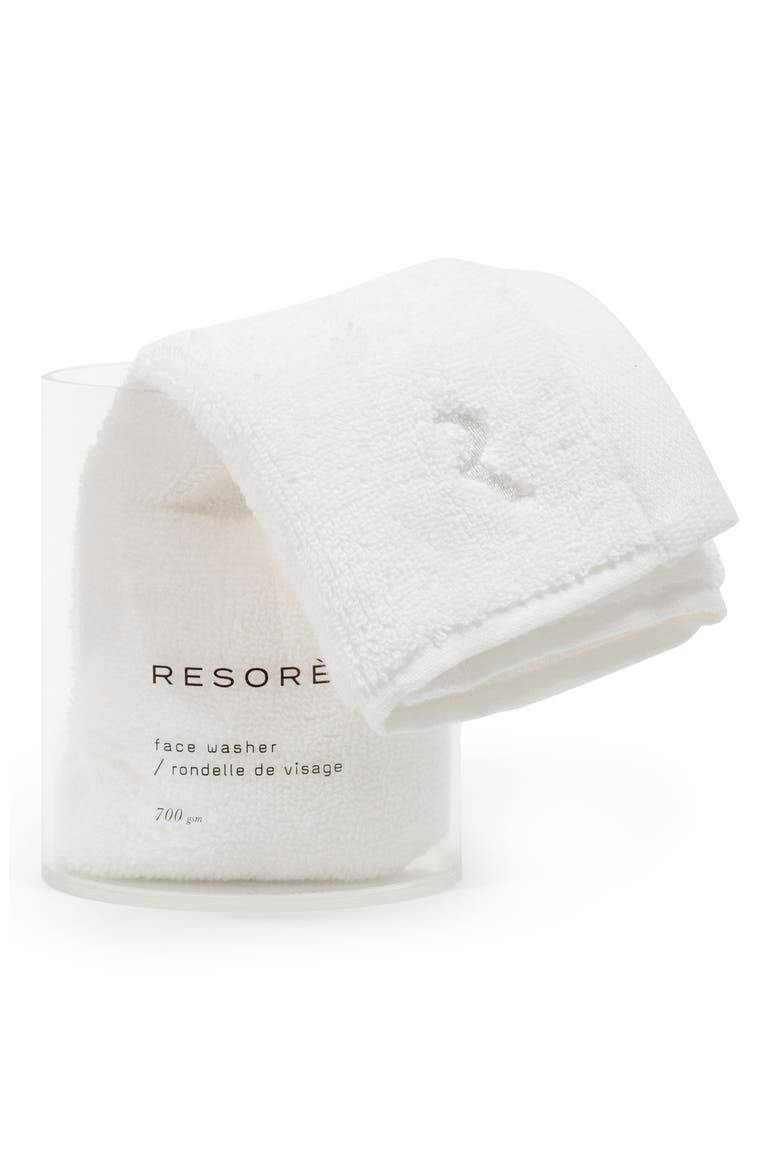 Resorè Set of 2 Washcloths, Alternate, color, WHITE
