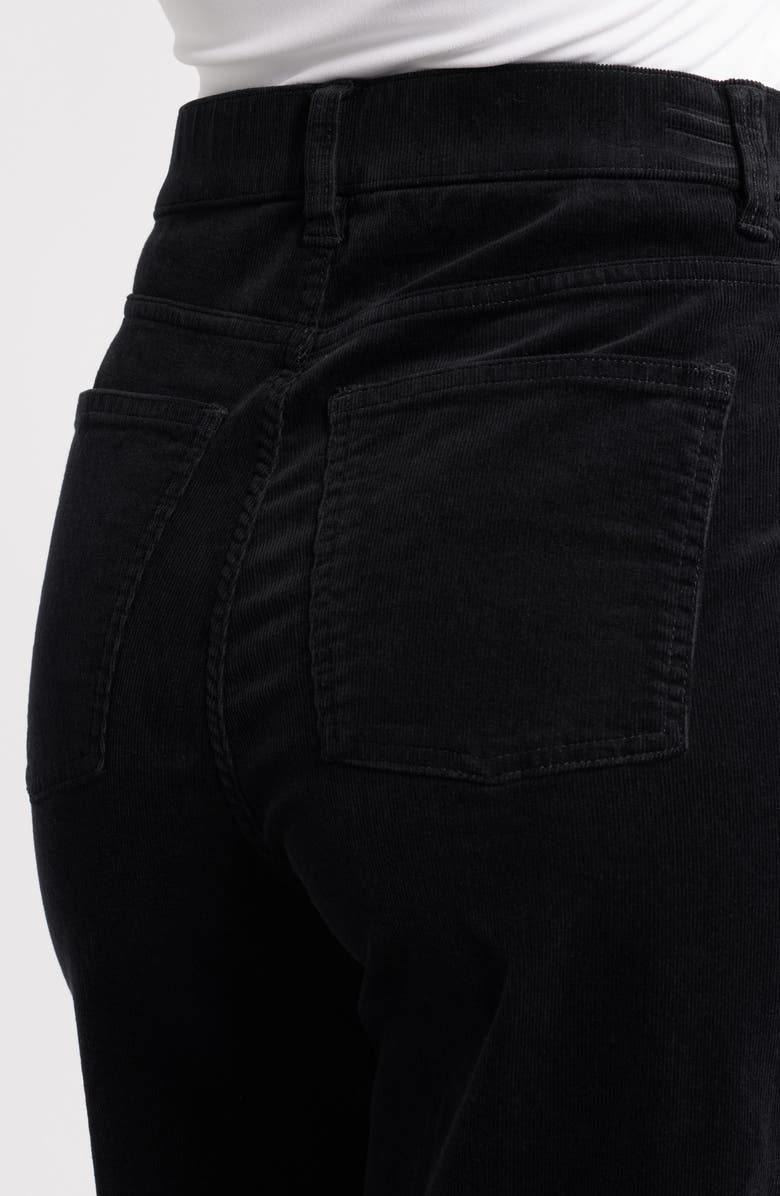 SPANX<sup>®</sup> High Waist Wide Leg Corduroy Pants, Alternate, color, Classic Black