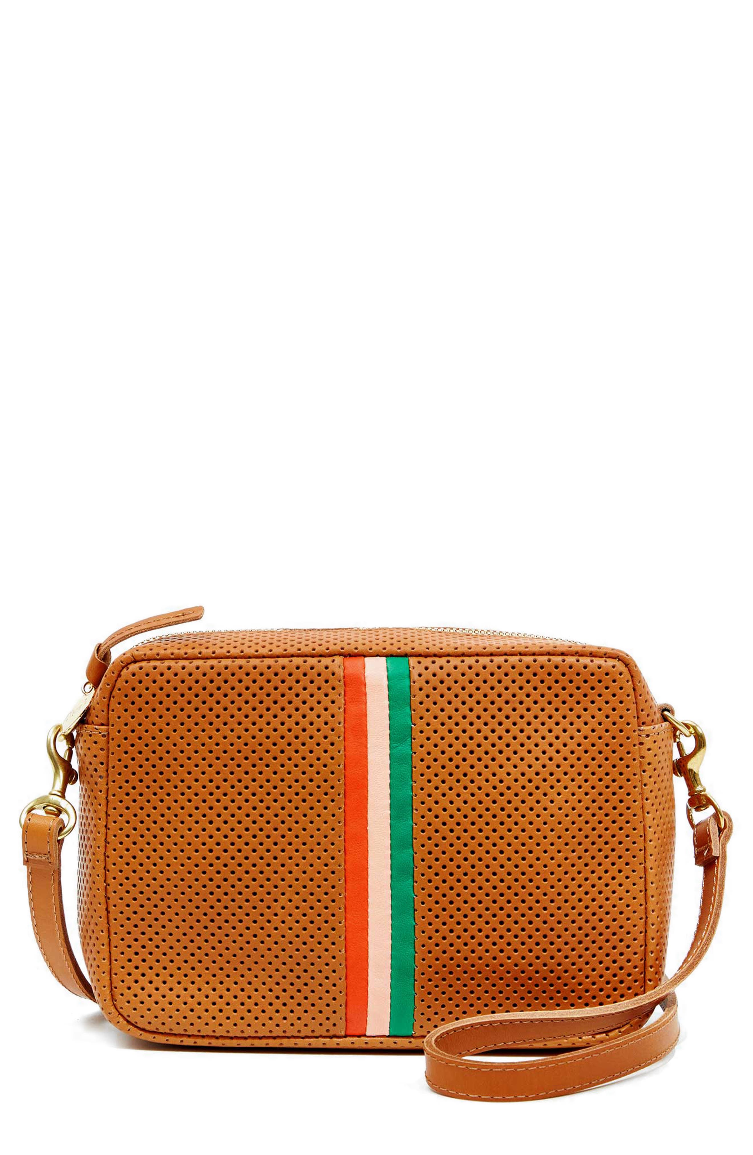 Clare V. Midi Sac Leather Crossbody Bag, Main, color, 