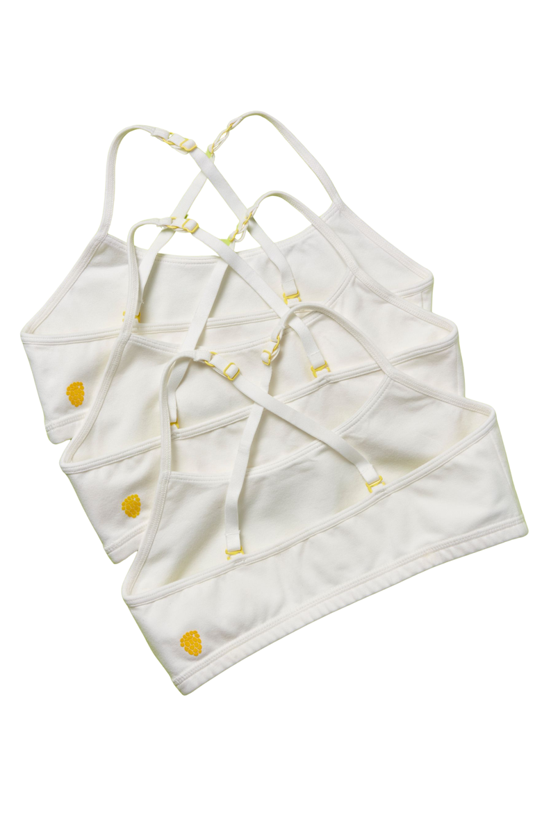 Ladybug Cotton Bra 3PK, Alternate, color, White Iceberg