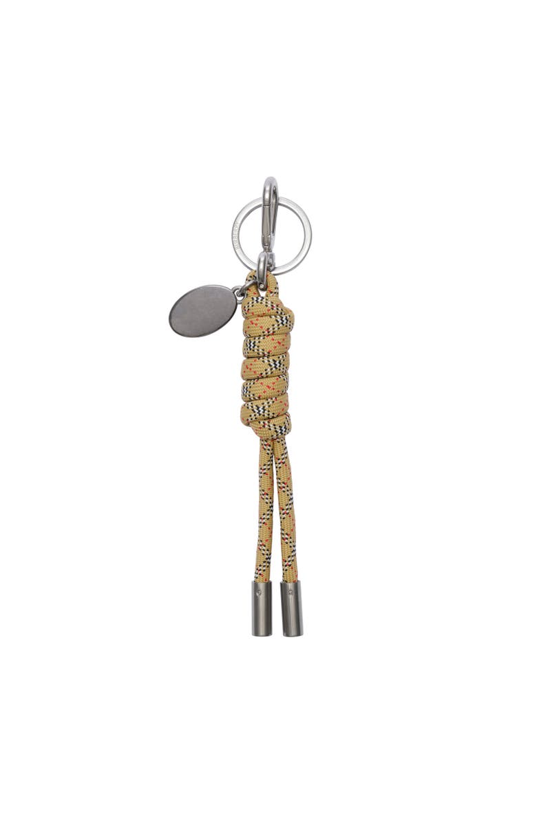 Burberry Check Charm, Alternate, color, Sand Beige