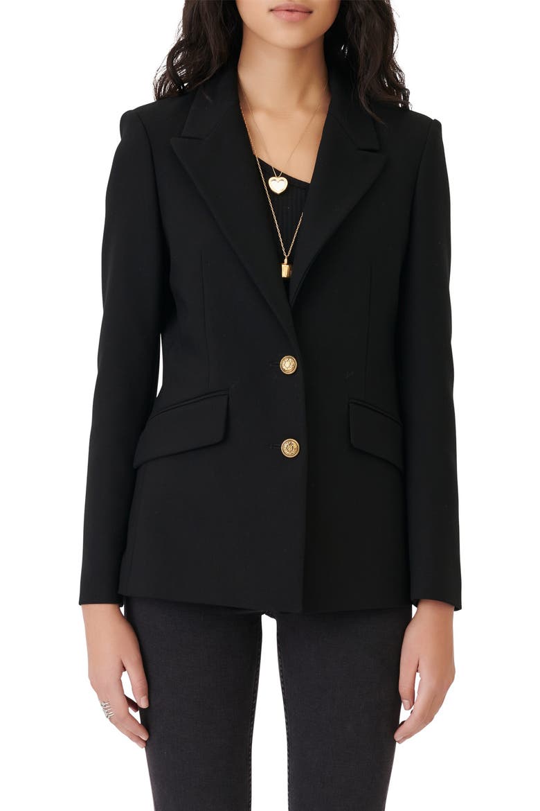 Valilou Blazer, Main, color, BLACK