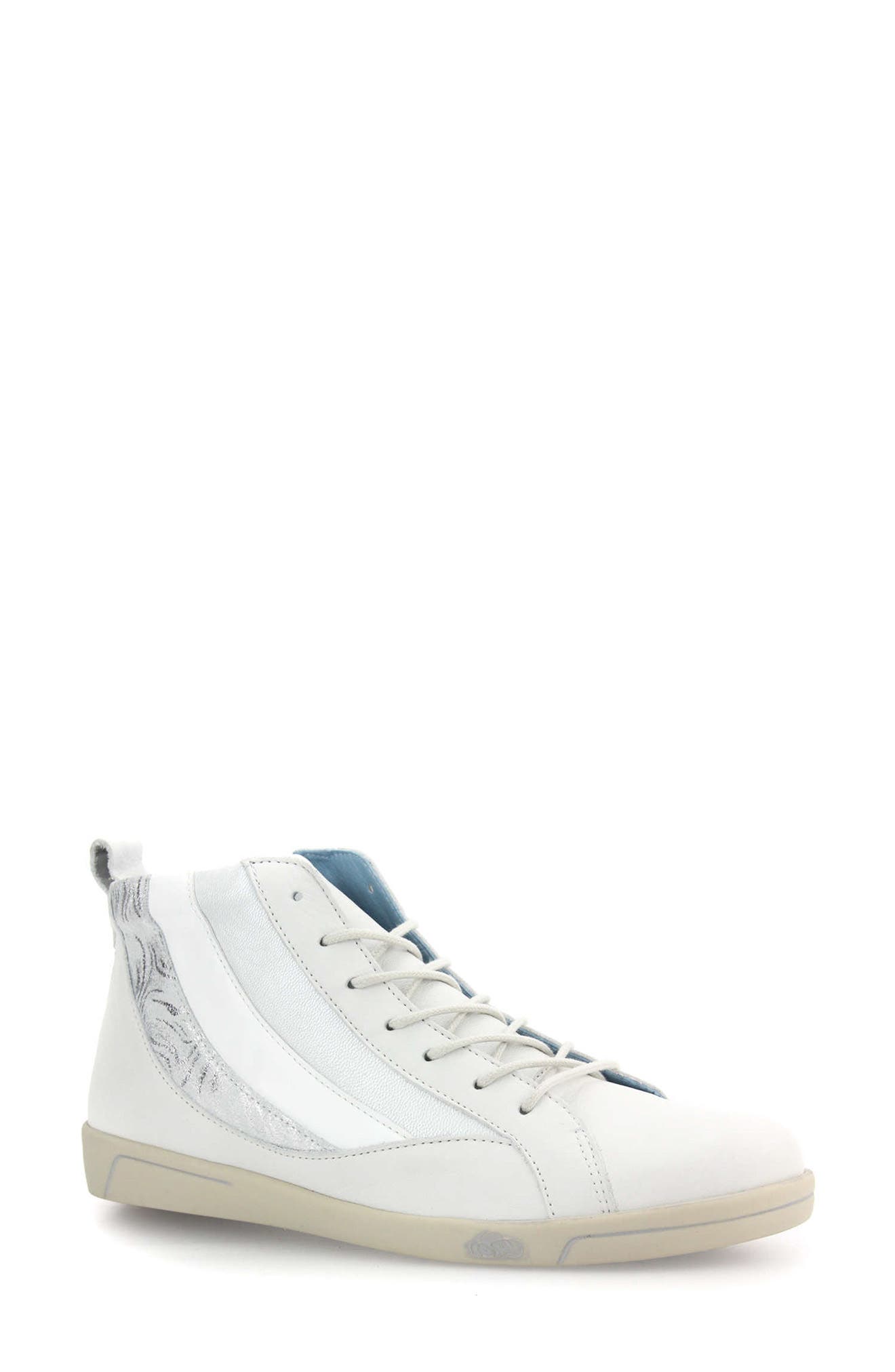 CLOUD Amelia Leather High Top Sneaker, Main, color, 