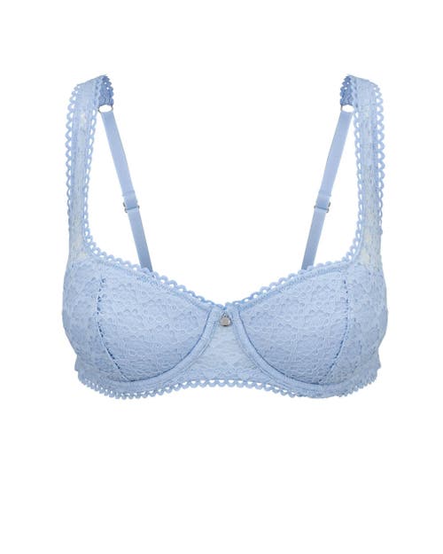 Adore Me Ede Push Up Balconette Bra In Blue