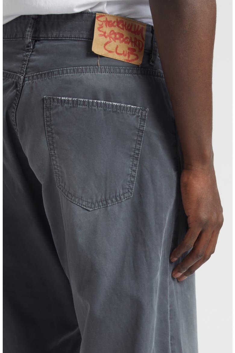 Ralf Distressed Bootcut Pants, Alternate, color, BLACK