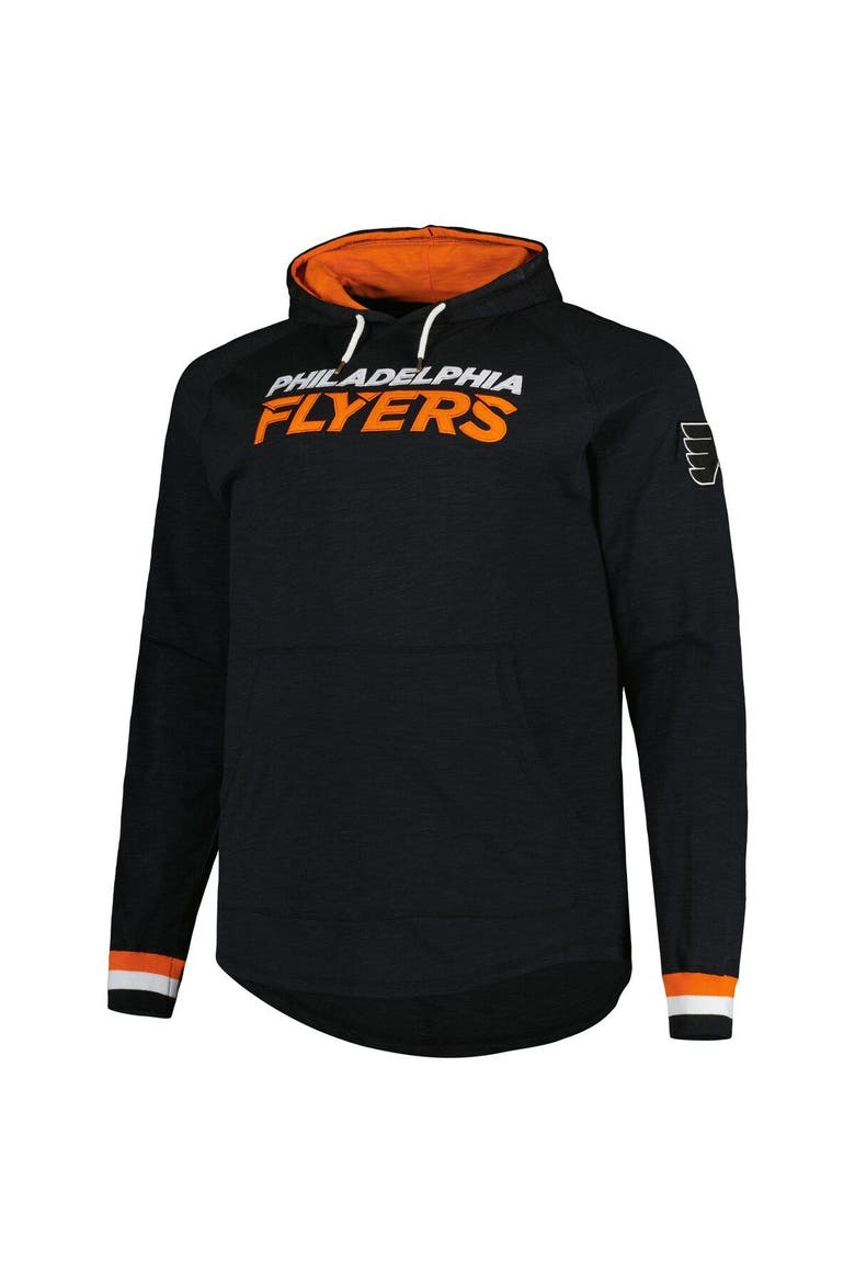 Men's Mitchell & Ness  Black Philadelphia Flyers Big & Tall Legendary Raglan Pullover Hoodie, Alternate, color, Black