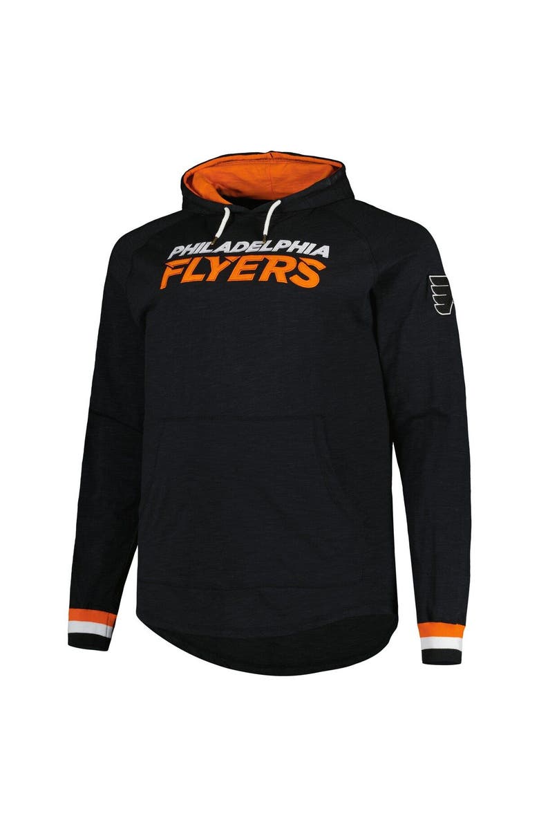 Mitchell & Ness Men's Mitchell & Ness  Black Philadelphia Flyers Big & Tall Legendary Raglan Pullover Hoodie, Alternate, color, 