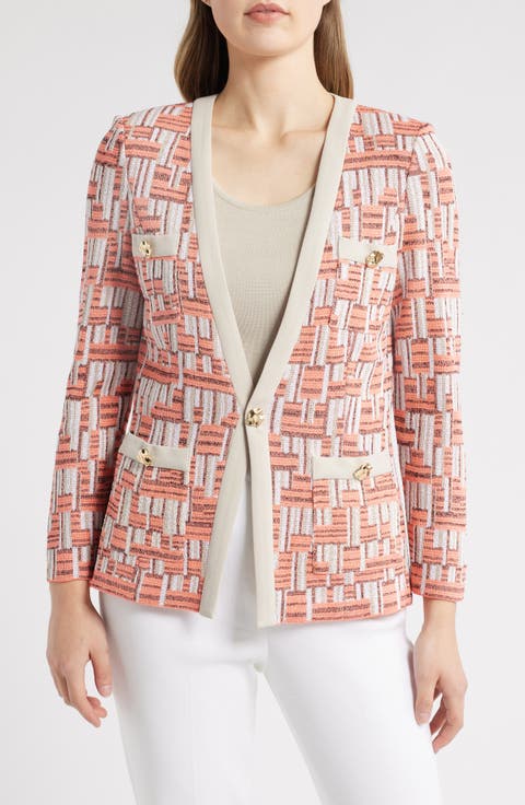 Geo Jacquard Cardigan