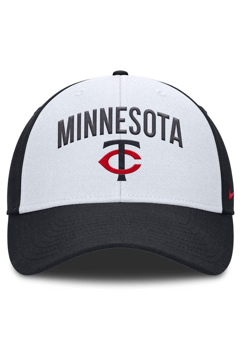 Men's Nike White/Navy Minnesota Twins Club Performance Adjustable Hat, Alternate, color, White