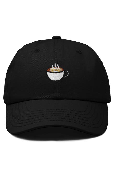 Cappuccino Embroidered Casual Cap