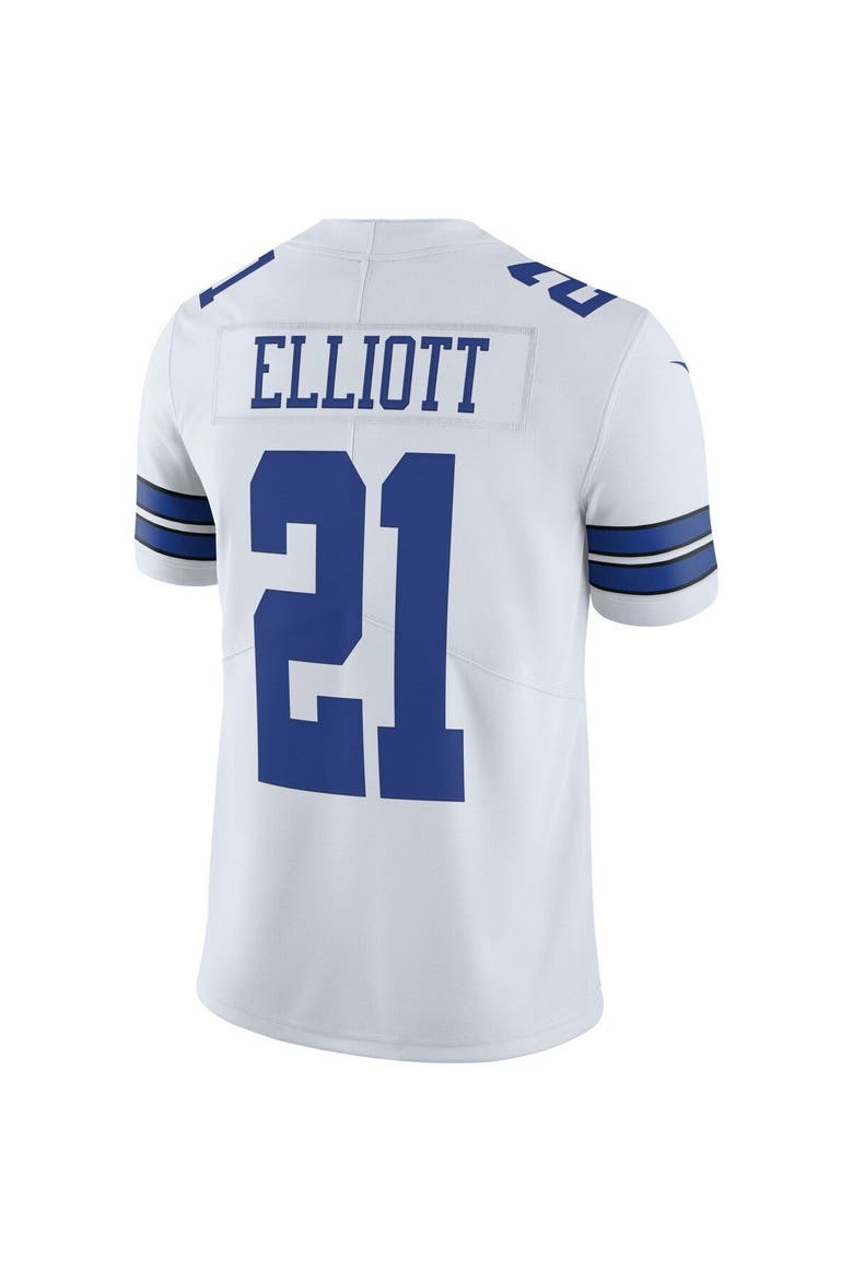 Men's Nike Ezekiel Elliott White Dallas Cowboys Vapor Limited Player Jersey, Alternate, color, White