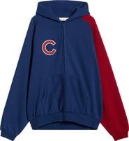 Fear of God Essentials x MLB Chicago Cubs Cotton Blend Fleece Half Zip Hoodie