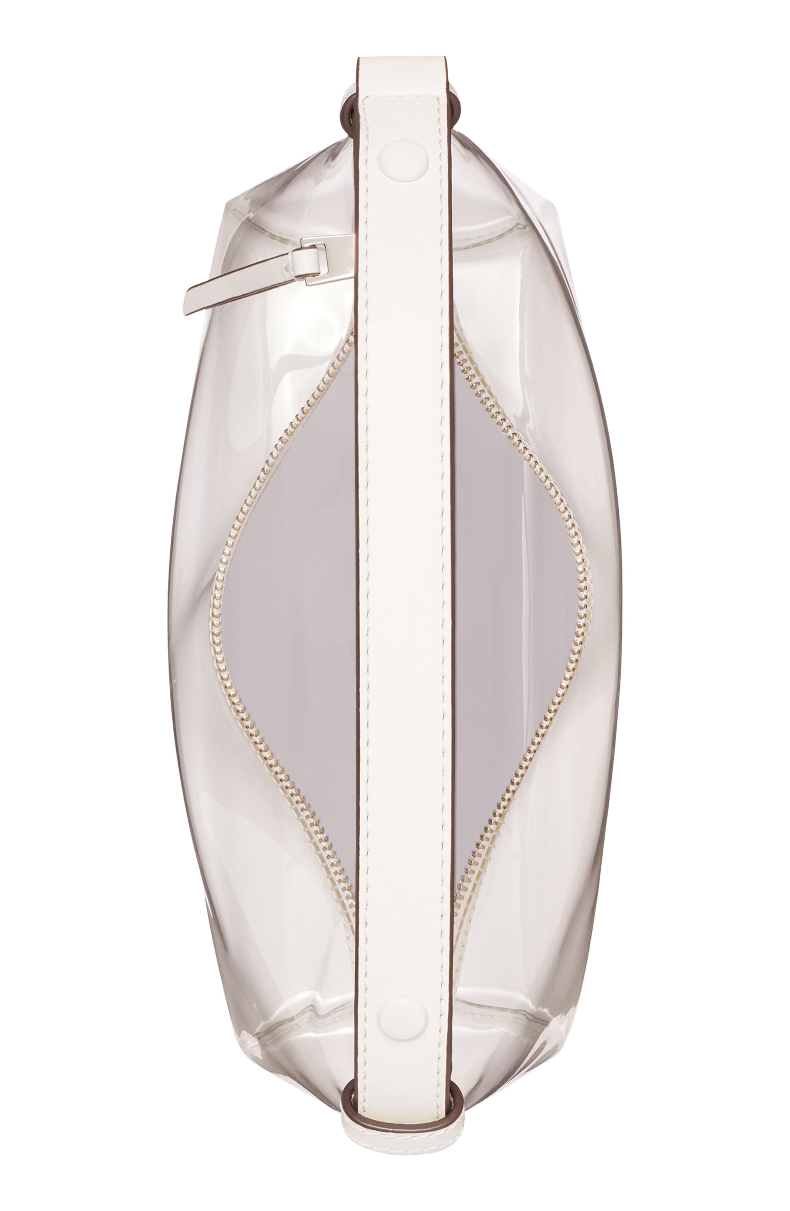 Tory Burch Mellow Transparent Shoulder Bag, Alternate, color, Clear Water
