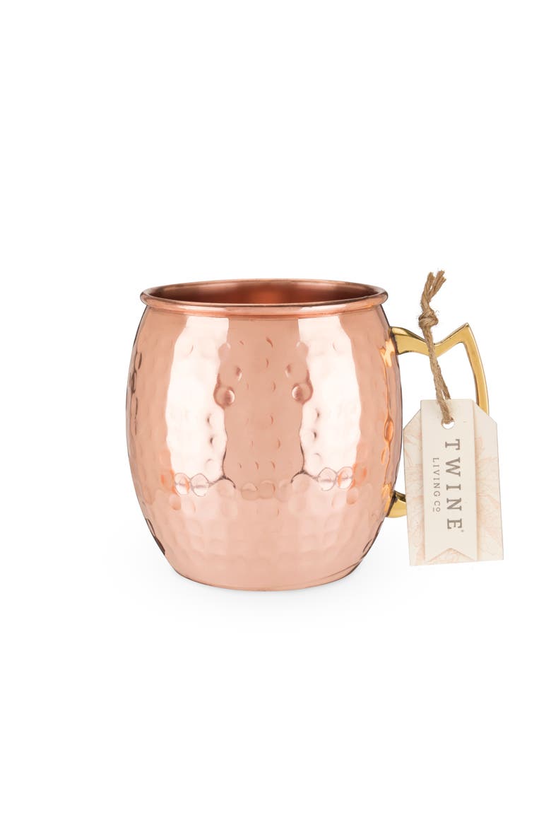 Hammered Moscow Mule Mug in Copper, Alternate, color, Copper