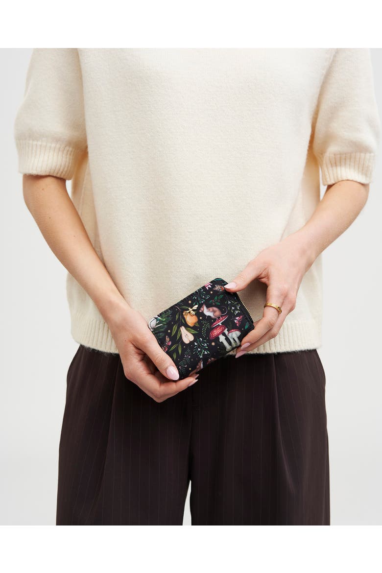 Niva Print Small Wallet, Alternate, color, Black