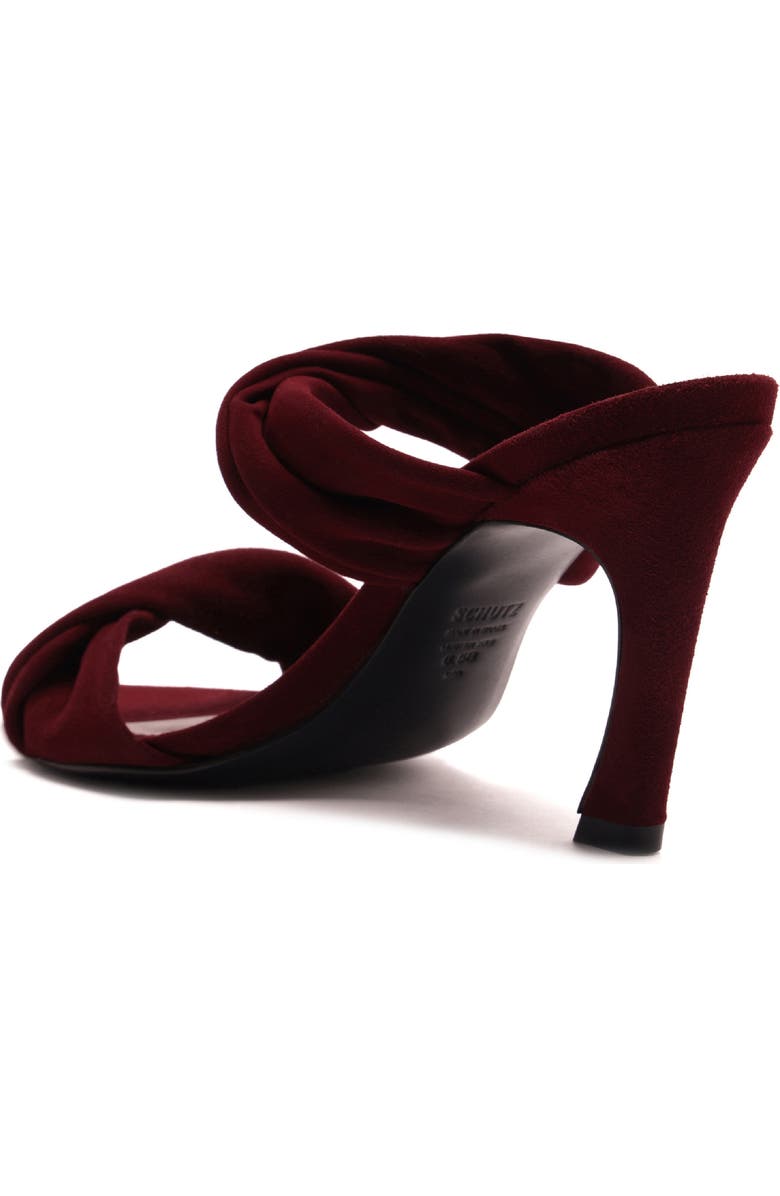Schutz Meline Pointed Toe Slide Sandal, Alternate, color, Vino