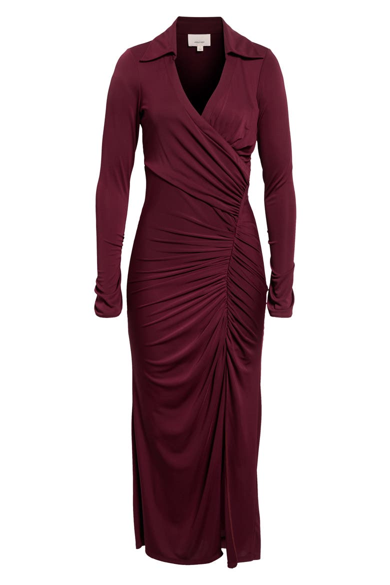 Fabia Long Sleeve Dress, Alternate, color, BLACK CHERRY