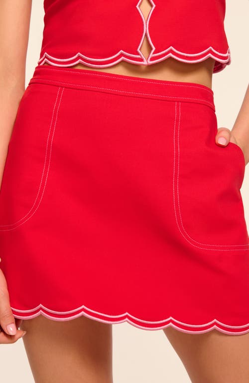 Shop Ramy Brook Cheryl Scallop Miniskirt