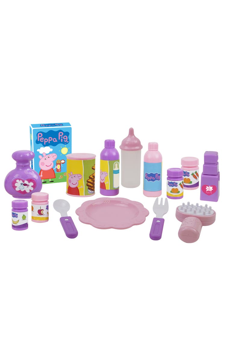 Peppa Pig 19 Piece Doll Sleep N
 Play Set 3+, Alternate, color, Multicolored