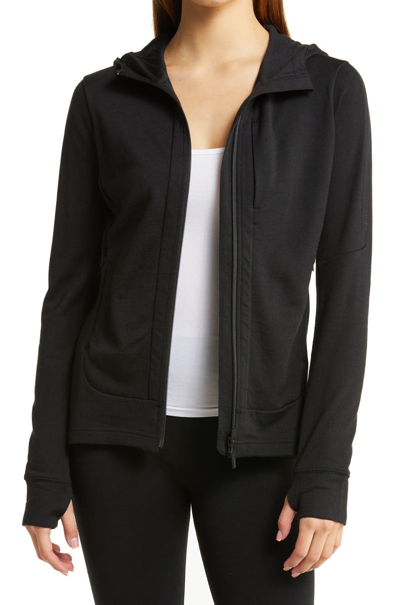 Icebreaker Quantum III Merino Wool Full Zip Hoodie, Main, color, 