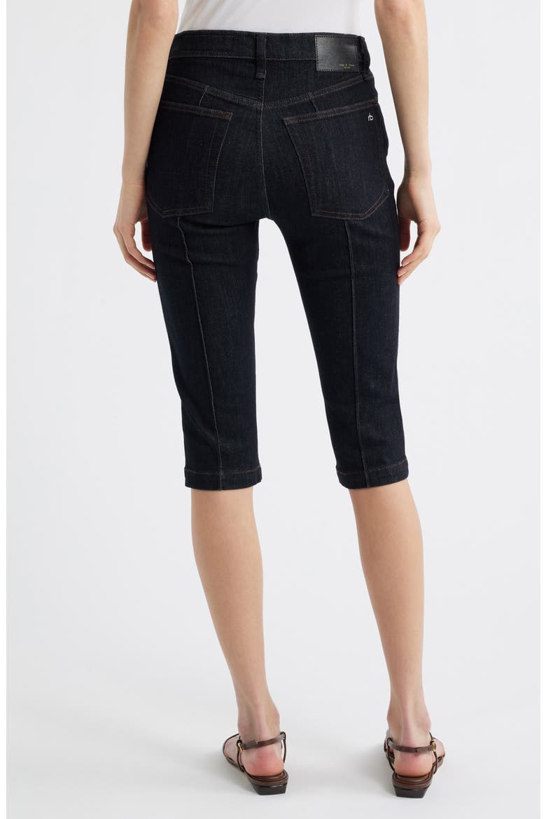 Flexi Kit Mid Rise Capri Jeans, Alternate, color, RINSE